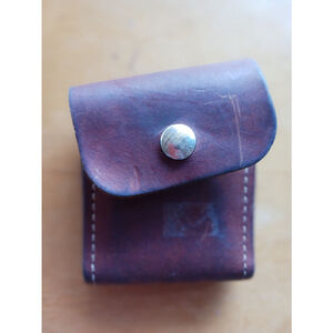 Vintage leather phone holder